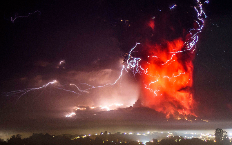 Illustration for article titled Impresionantes imágenes de la erupción del volcán Calbuco